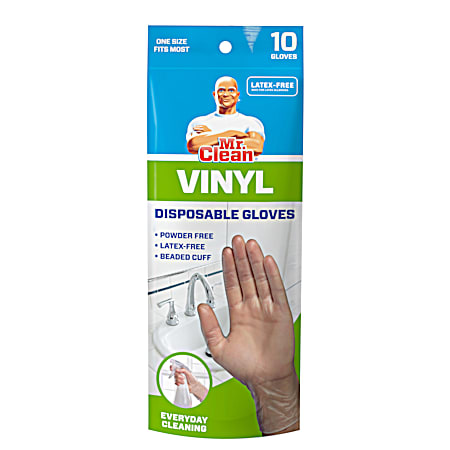 Disposable Vinyl Gloves - 10 Ct.