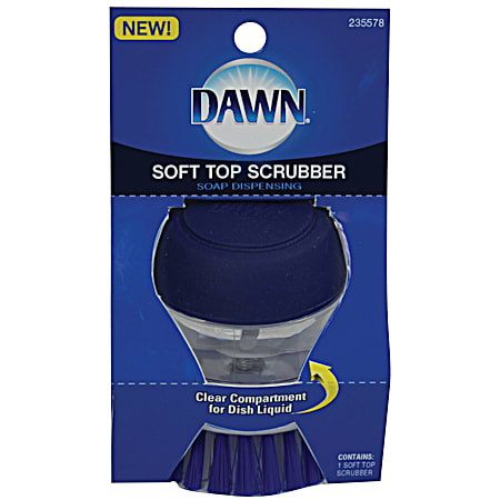 Dawn Soft Top Dispensing Palm Brush Scrubber