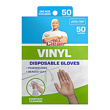 Vinyl Disposable Gloves - 50 ct