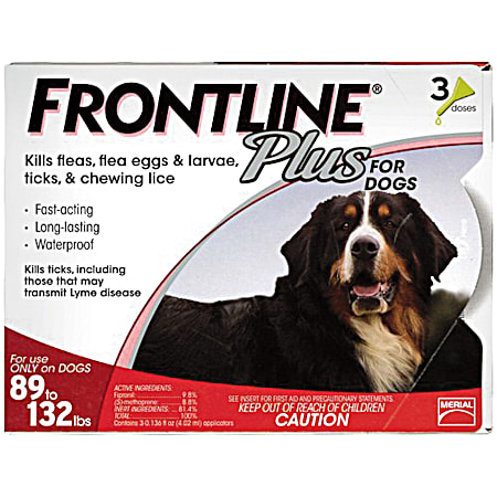 Dogs 89 to 132 lbs Flea & Tick Control