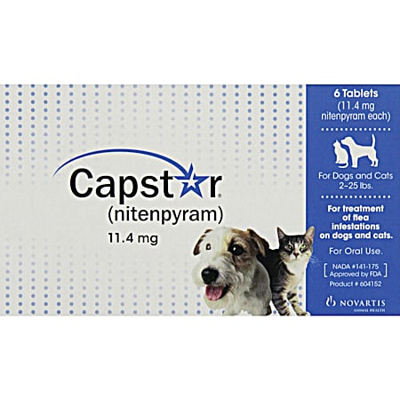 Capstar 2 to 25 lb Dogs & Cats Flea Treatment Tablets