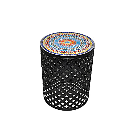 Bright Mosaic Side Tables - Set of 2