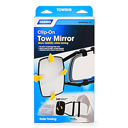 Clamp-on Single Towing Mirror
