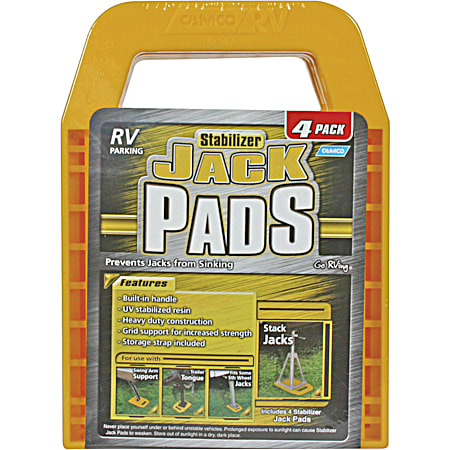 Standard Stabilizer Jack Pad - 4 Pk