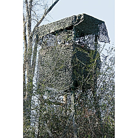 Ultra-lite 7 ft 10 in x 9 ft 10 in Green & Brown Camouflage Netting Blind