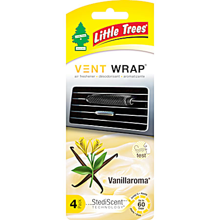 Vanillaroma Vent Wrap Car Air Freshener 4 Pk