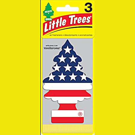 Little Trees America Tree Air Freshener - 3 Pk