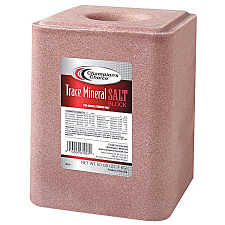 Champion's Choice 50 lb Trace Mineral Salt Block