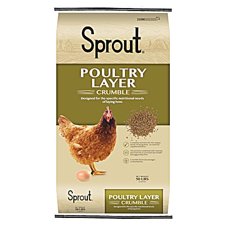 Poultry Layer Crumble Feed 50 lbs