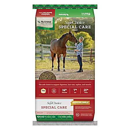 Nutrena SafeChoice Special Care 50 lb Pelleted Horse Feed