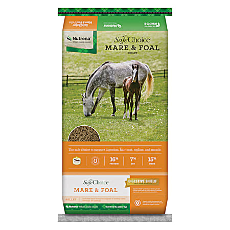 Nutrena SafeChoice Mare & Foal Pelleted Feed for Horses