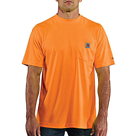 Men's Brite Orange Short Sleeve Shirt