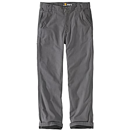 Men's Rugged Flex Rigby Gravel Lined Relaxed Fit Straight Leg Dungaree Pants