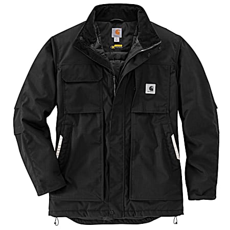 Men's Big & Tall Yukon Full Swing Black Insulated Full Zip Jacket