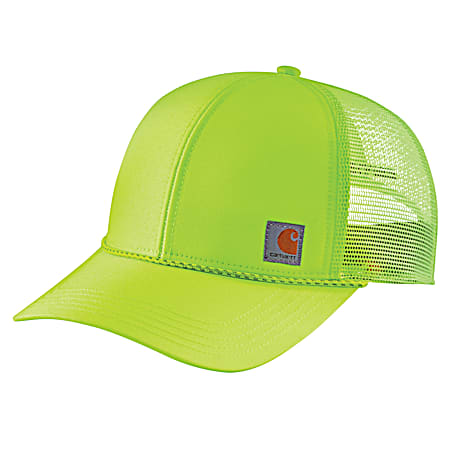 Adult Brite Lime Color Enhanced 6-Panel Mesh Back Cap