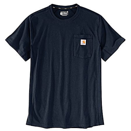 Men's Force Navy Midweight Short Sleeve Pocket Shirt