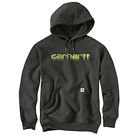 Men's Loose Fit Midweight Logo Graphic Hoodie