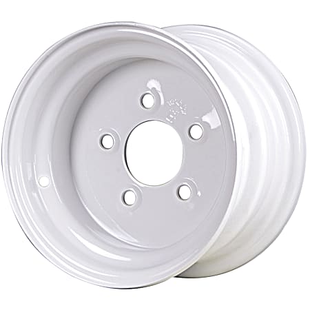 Carlisle 8 x 3.75 White Steel Trailer Wheel