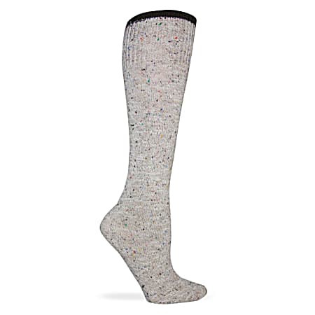 Ladies' Stone Fleck Marl Knee High Boot Sock