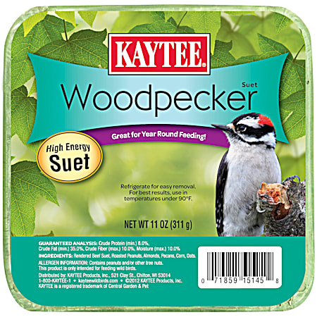 Woodpecker High Energy Suet Bird Feed, 11 oz
