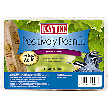 Kaytee 12 Oz. Positively Peanut Suet Dough Roll