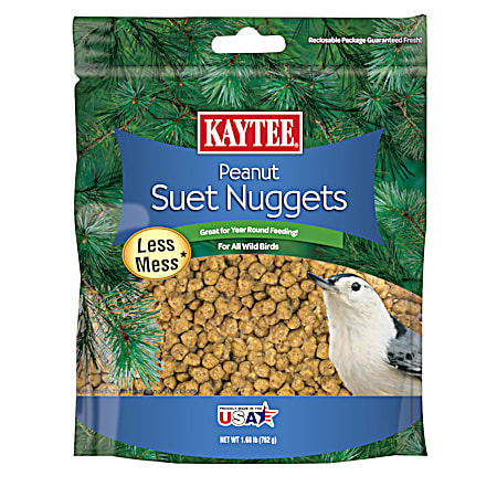 Peanut Suet Nuggets Wild Bird Food, 1.68 lbs