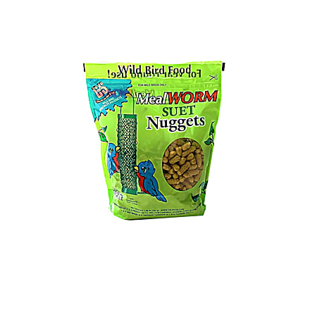 C&S 27 oz Mealworms Suet Nuggets for Wild Birds
