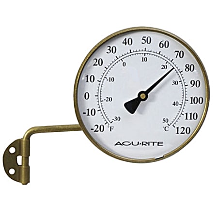3.5 In. Brass Dial Thermometer