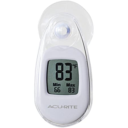 Suction Cup Thermometer - White
