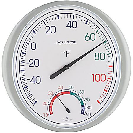 12 in Combo Thermometer/Humidity Gauge