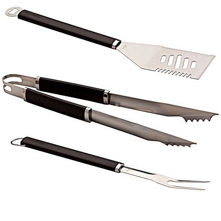 Stainless Steel Grilling Tool Set - 3 Pc