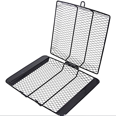 Black Stainless Steel Non-Stick Grilling Basket