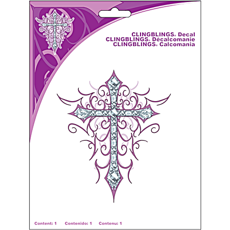 Chroma Cross Cling Bling Decal