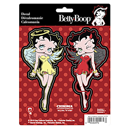 Chroma Betty Boop Devil & Angel Decal