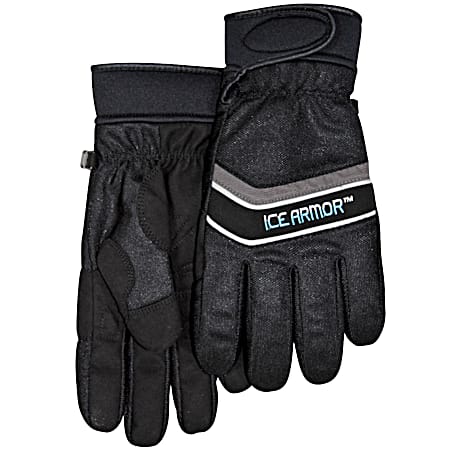 Men's Ice Fishing Black Edge Waterproof Gloves