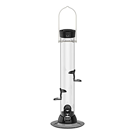 Onyx Clever Clean 18 in Black Mixed Seed Bird Feeder