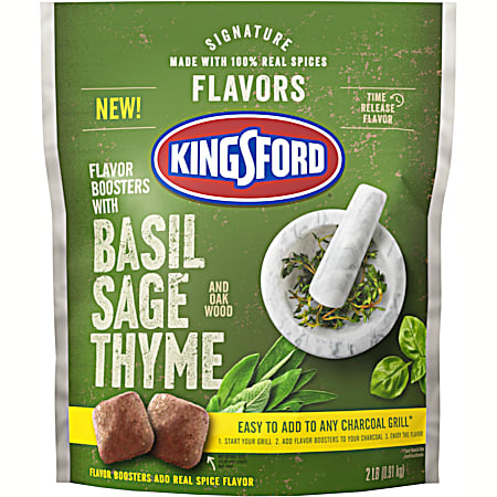Kingsford 2 lb Signature Flavors Flavor Boosters w/Basil-Sage-Thyme-Oak