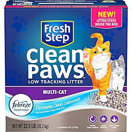 Clean Paws Triple Action Scented Clumping Granular Cat Litter