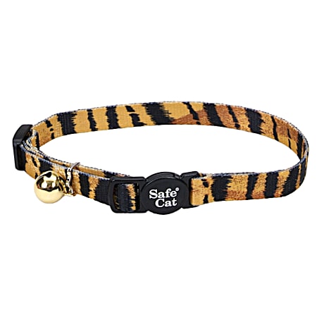 Safe Cat Fashion Collar with Bell - Tiger