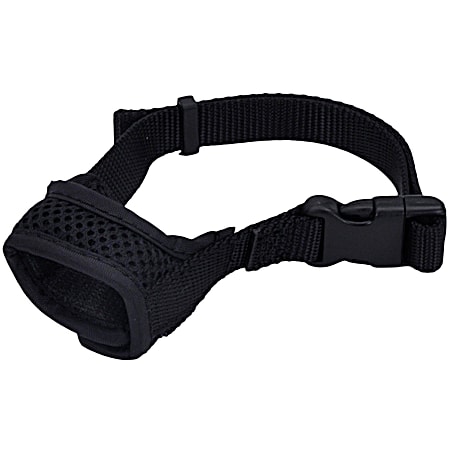 Black Adjustable Comfort Dog Muzzle