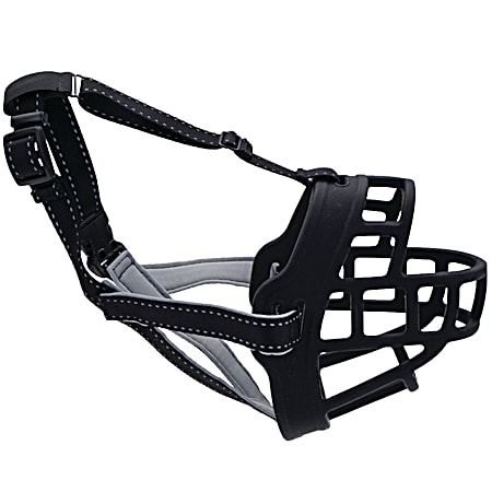 Black Soft Basket Muzzle