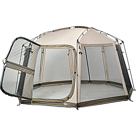 Field & Forest Copper Falls 13 ft x 13 ft Tan Screenhouse Canopy