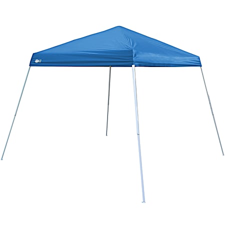 Blue 10 ft x 10 ft Slanted Leg Instant Canopy