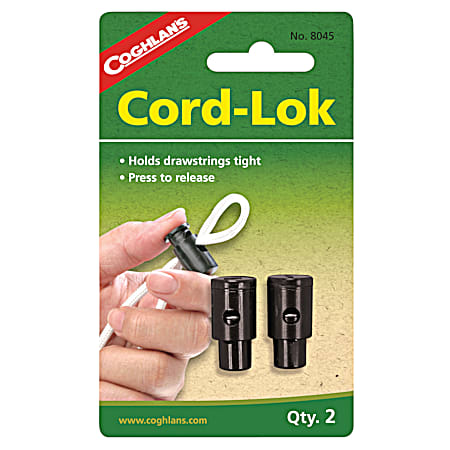 Black Cord-Lok Fasteners - 2 Pk