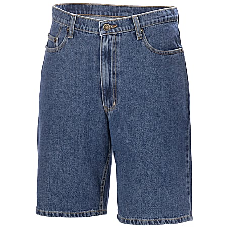 Men's Medium Wash 5 Pocket Denim Shorts