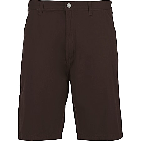Men's Brown Twill Work Shorts