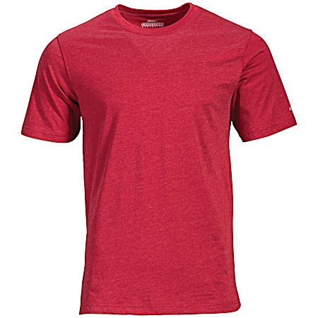 Colosseum Men's Cardinal Red Crew Neck Short Sleeve T-Shirt
