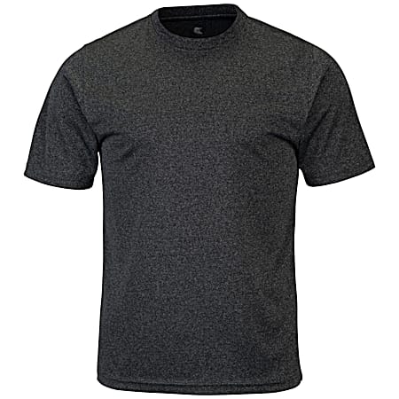 Men's Bel Air Black Heather Crew Neck Short Sleeve T-Shirt