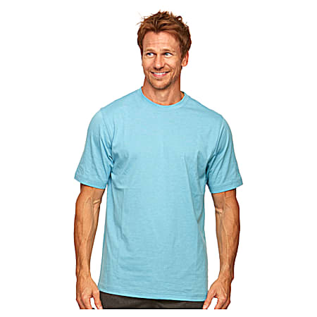 Colosseum Men's Aaron Atlantic/Light Blue  Crew Neck Short Sleeve T-Shirt