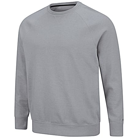 Colosseum Men's Average Joe Heather Grey Crew Neck Long Sleeve Sweatshirt